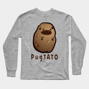 Pugtato Pug Potato Pun Shirt Long Sleeve T-Shirt